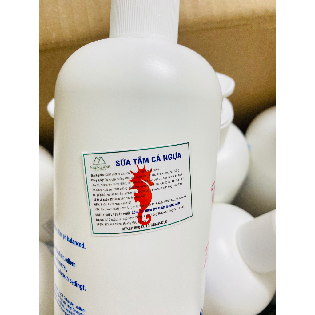 [CHÍNH HÃNG] Sữa tắm cá ngựa ALGEMARIN Đức CÓ VÒI 500ml