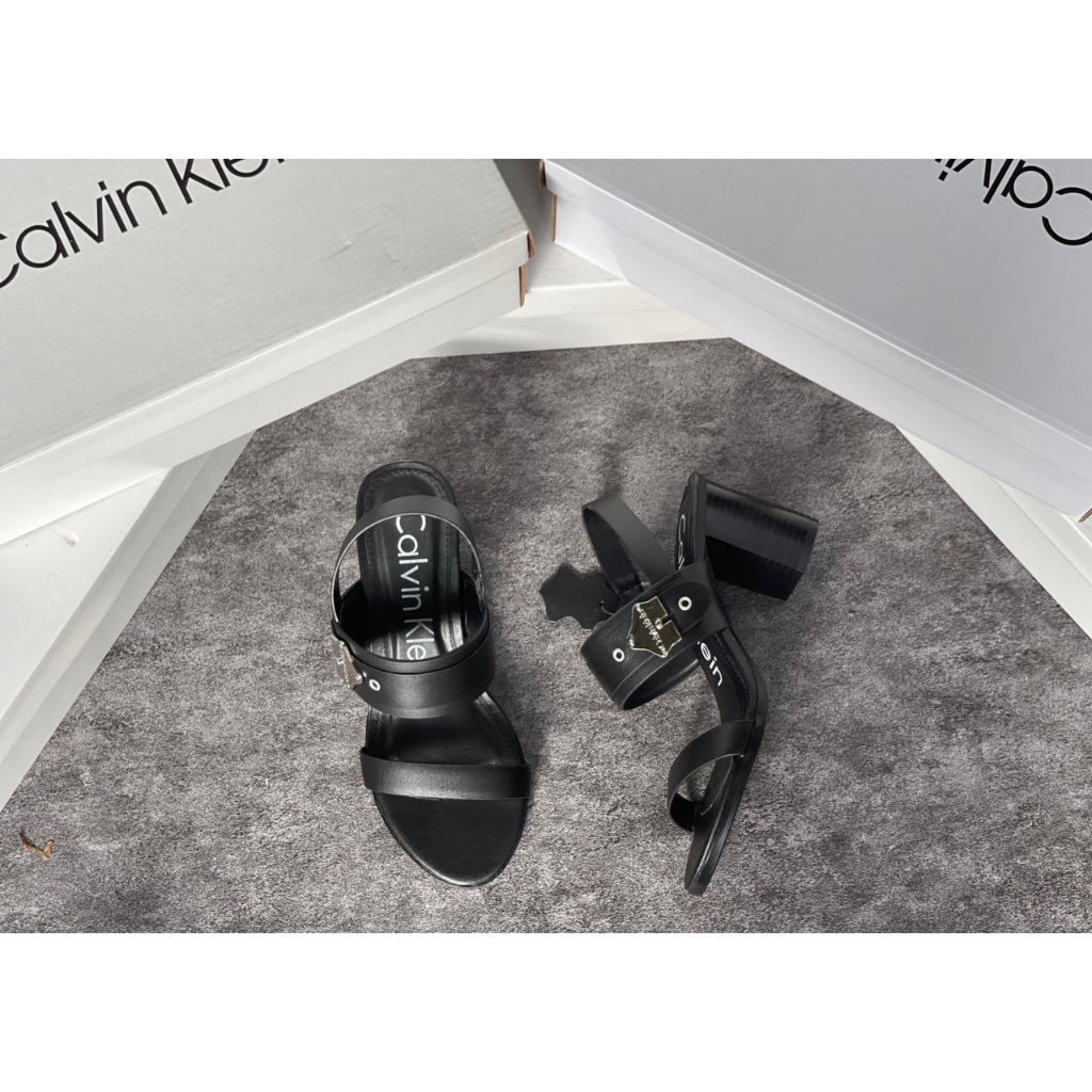 Giày Sandal Nữ Cao Gót Đế Đúc Siêu Nhẹ Quai Ngang