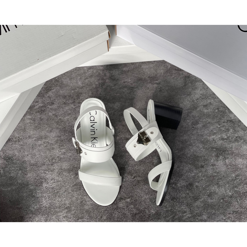 Giày Sandal Nữ Cao Gót Đế Đúc Siêu Nhẹ Quai Ngang