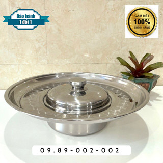 [INOX 430] Nồi Lẩu Sống, Nồi Lẩu Vành Nón Inox Đáy Từ VIETCOOK Size Từ 16,18,20,22 DÙNG CHO CẢ BẾP TỪ