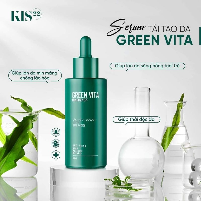 SERUM TÁI TẠO DA SIÊU VI TẢO GREENVITA- KIS22