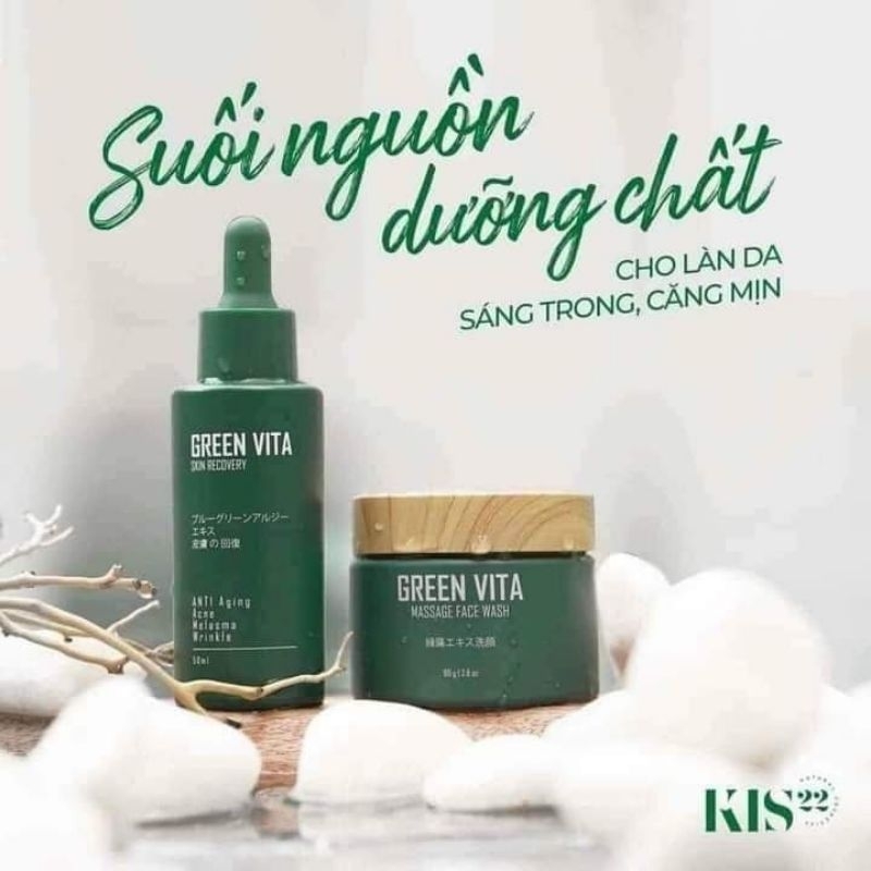 SERUM TÁI TẠO DA SIÊU VI TẢO GREENVITA- KIS22