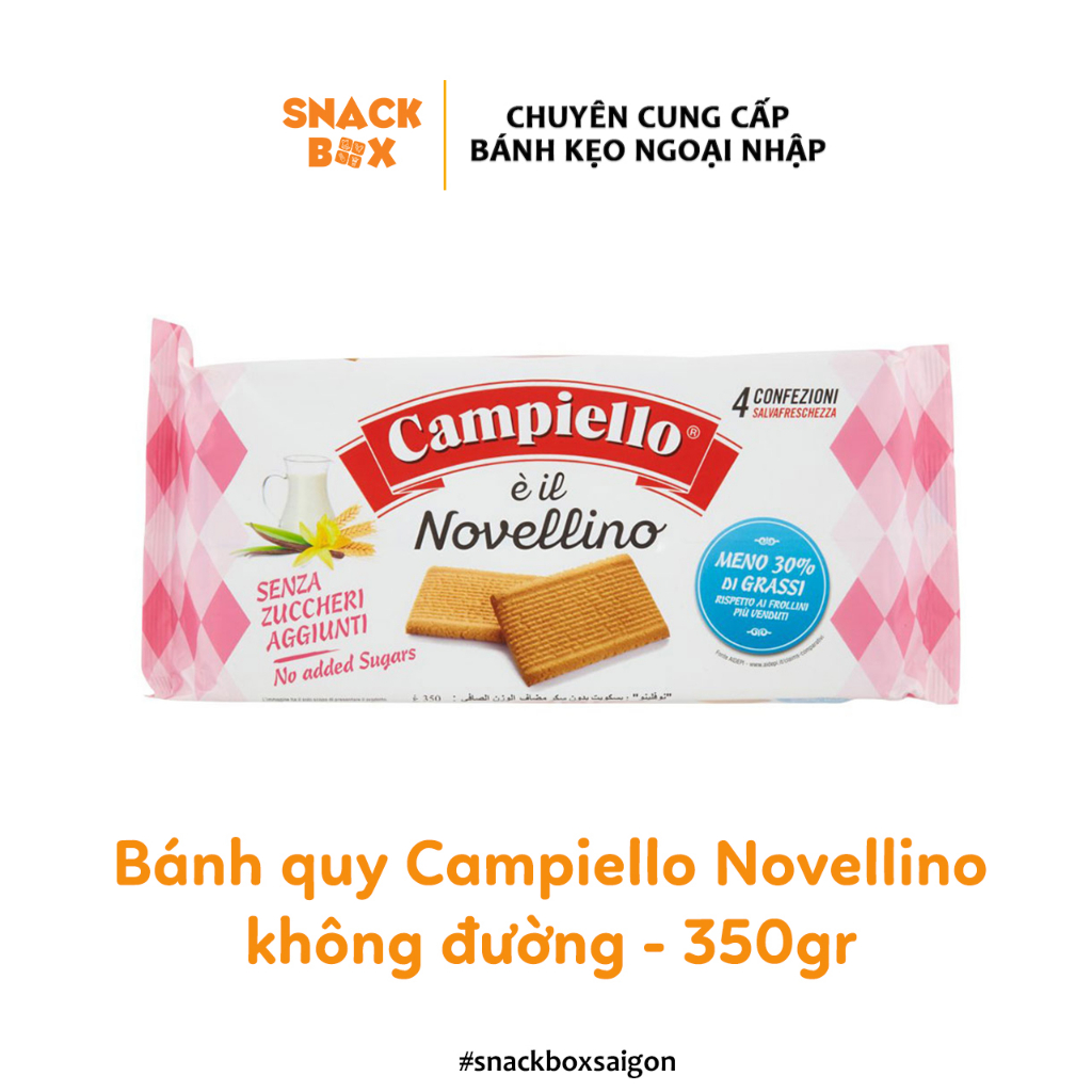 Bánh Quy Campiello Novellino Không Đường Gói 350gr - Ý