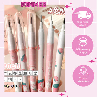 Bút chì bấm học sinh 0.5mm - pinmee - bc002 - bút chì khúc thay ruôt hình trái đào dễ thương