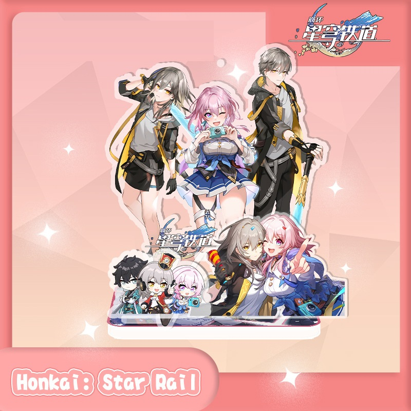 Mô hình Standee Honkai Star Rail | Mô hình 3 mảnh Acrylic Mica nhân vật Characters by Lilac Mood