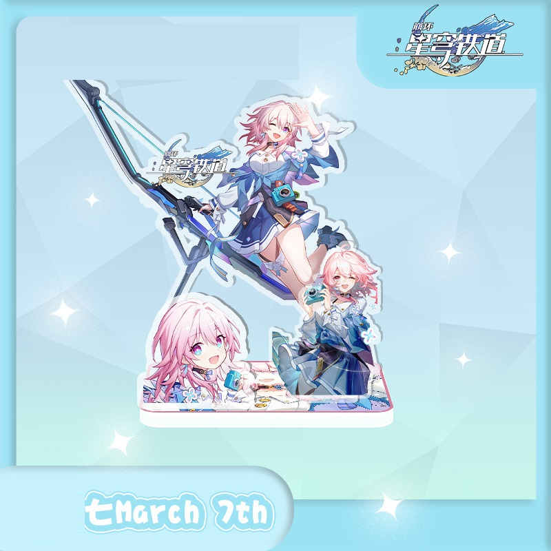 Mô hình Standee Honkai Star Rail | Mô hình 3 mảnh Acrylic Mica nhân vật Characters by Lilac Mood