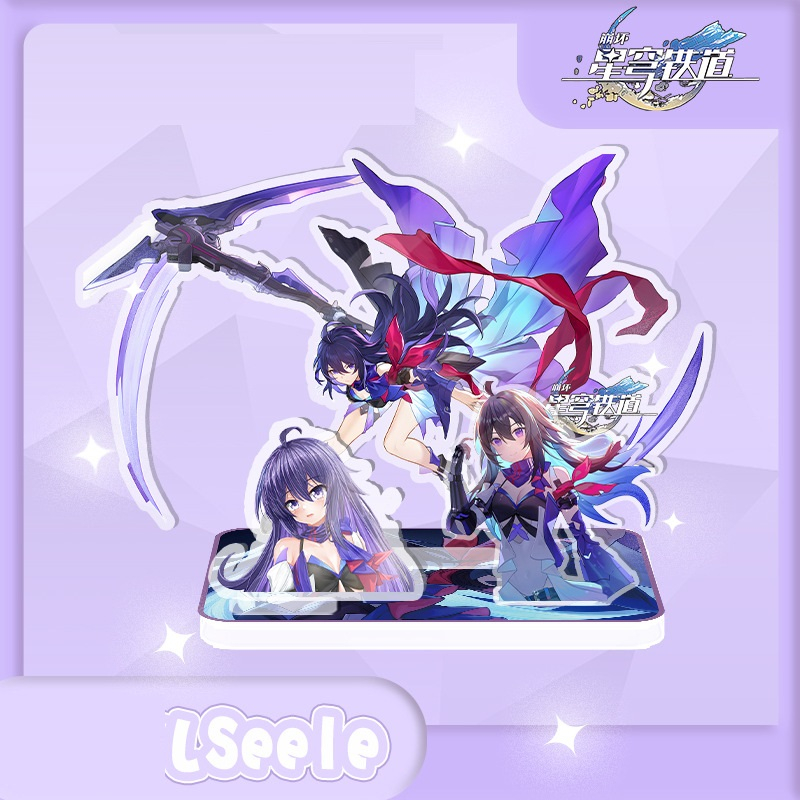 Mô hình Standee Honkai Star Rail | Mô hình 3 mảnh Acrylic Mica nhân vật Characters by Lilac Mood