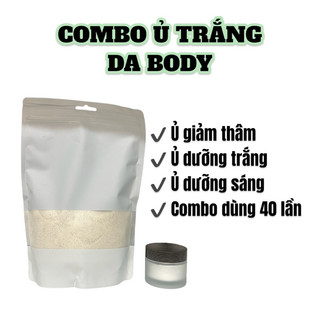 Combo ủ trắng da body hỗ trợ dưỡng trắng,mờ thâm,nâng tone da body