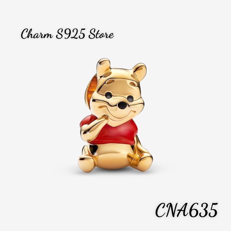 CHARM PAN ALE MOMENT GẤU POOH DISNEY BẠC S925 HÀNG CAO CẤP