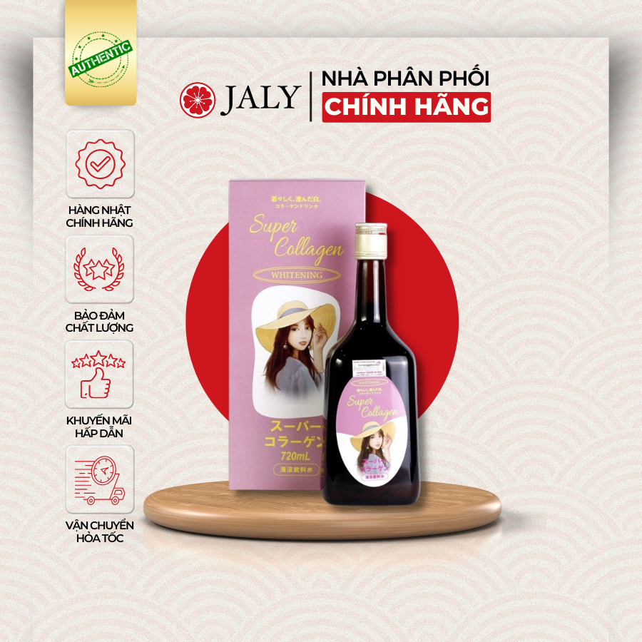 [CHÍNH NGẠCH] NƯỚC UỐNG ĐẸP DA SUPER COLLAGEN WHITENING NHẬT BẢN