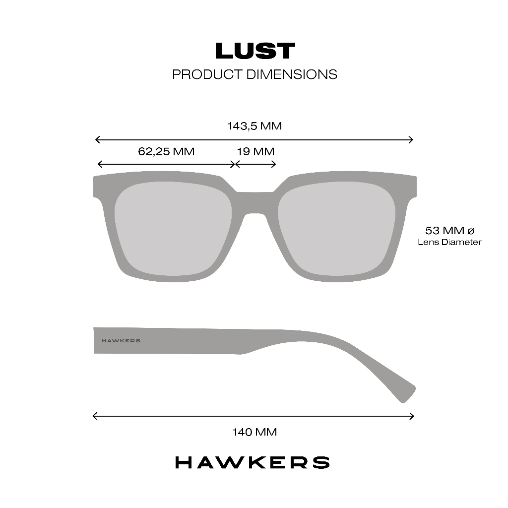 Kính Râm Hawkers Brown Lust Chống Tia Uv400 Bảo Vệ Chính Thức Cho Nam Và Nữ Hlus20Bwt0