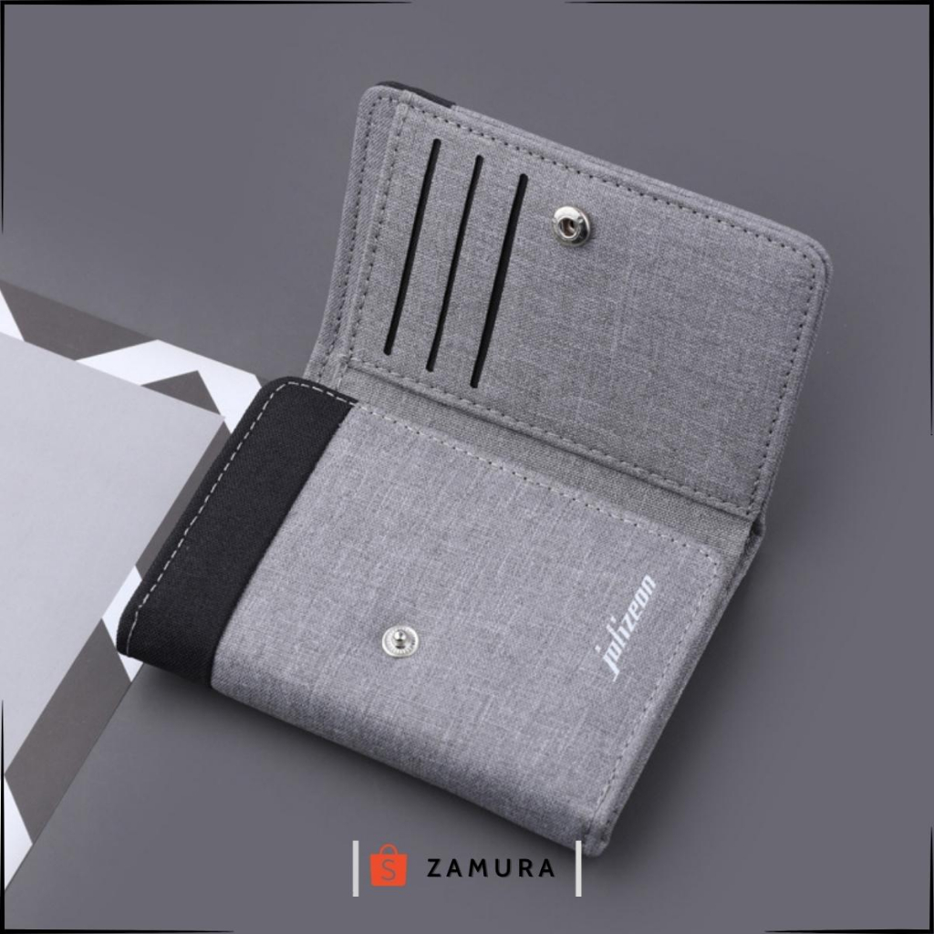 Ví vải nam/nữ canvas phong cách trẻ trung năng động nhiều ngăn đựng thẻ