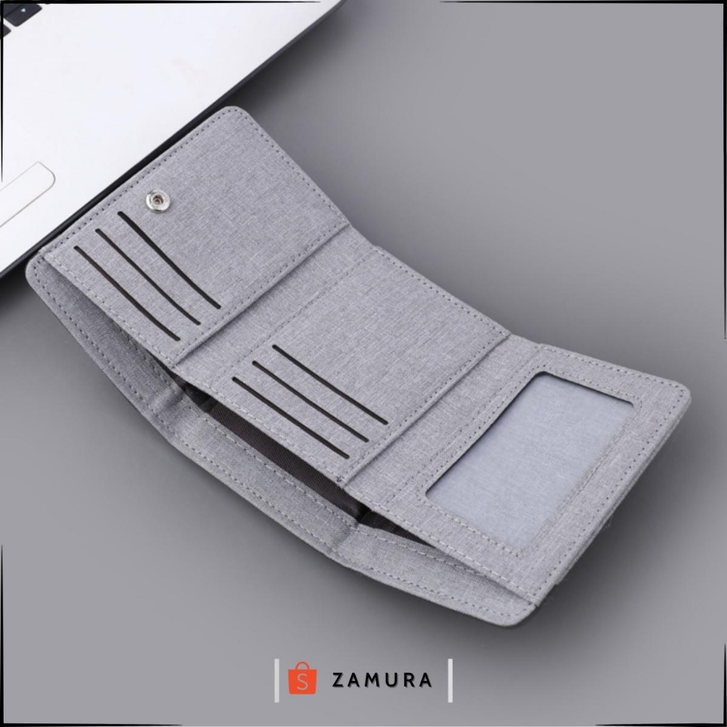 Ví vải nam/nữ canvas phong cách trẻ trung năng động nhiều ngăn đựng thẻ