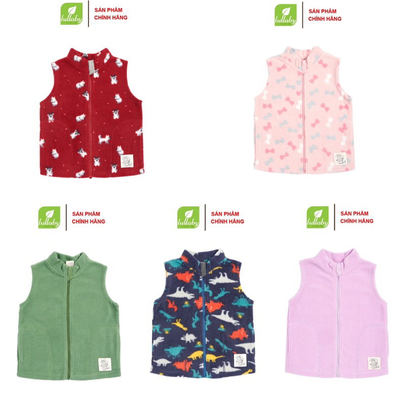 Ghile Nỉ Nhung Lullaby Kéo Khoá Cho Bé 1y-5y