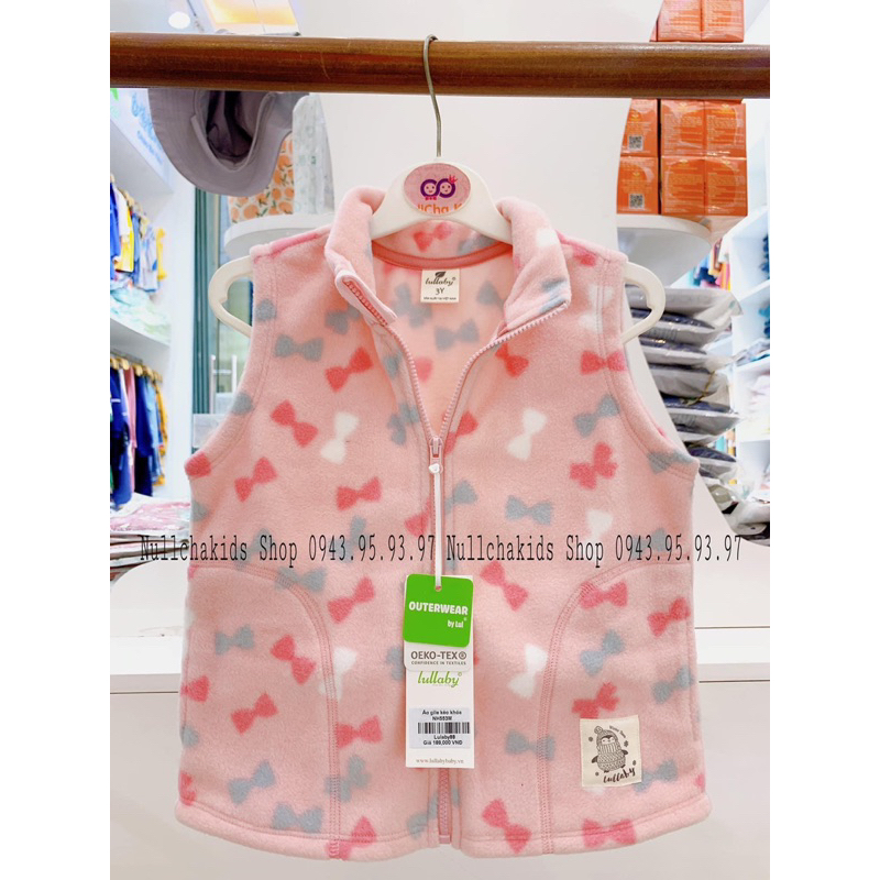 Ghile Nỉ Nhung Lullaby Kéo Khoá Cho Bé 1y-5y