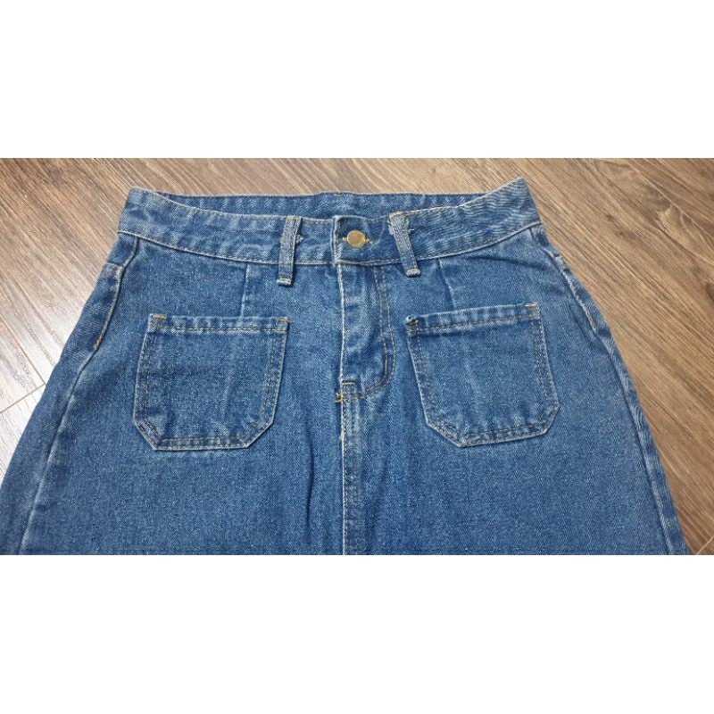 Chân váy jeans xanh