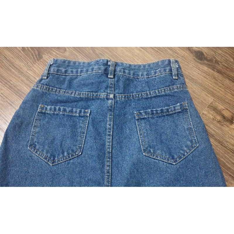 Chân váy jeans xanh