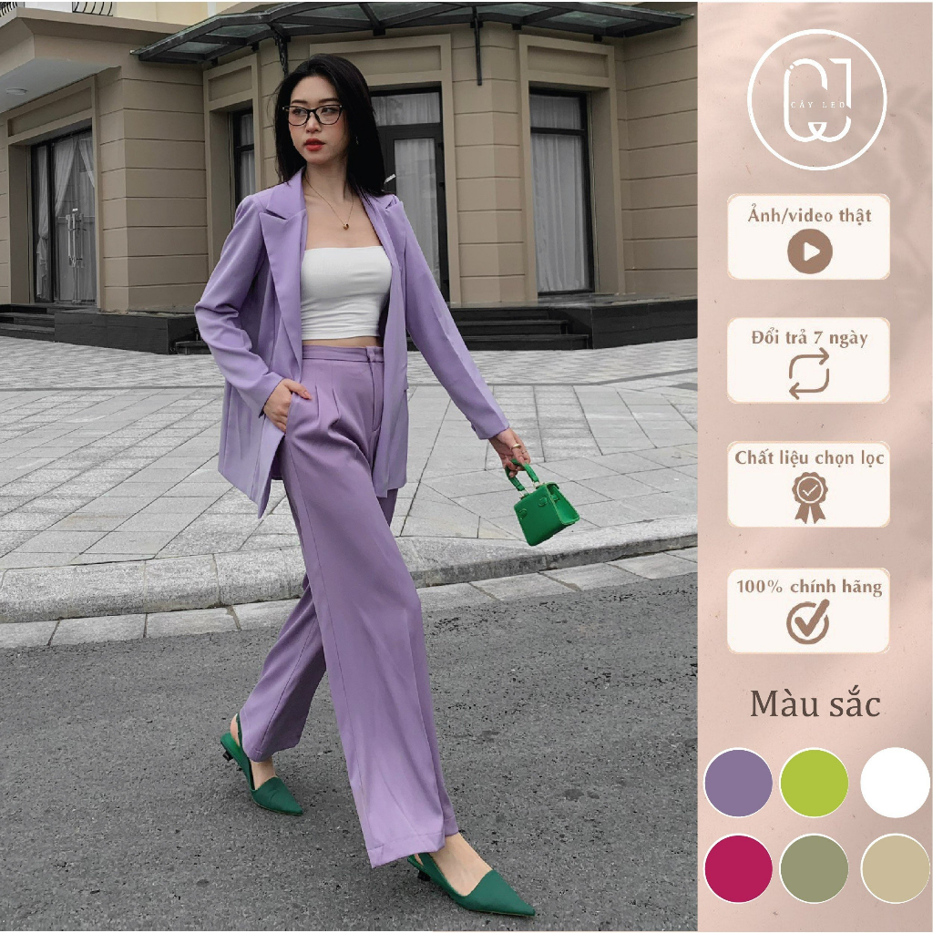 Áo blazer Cây Leo Design sang trọng dễ phối Min6510 Min6513 Min6515 Min6516 Min6517 Min6518