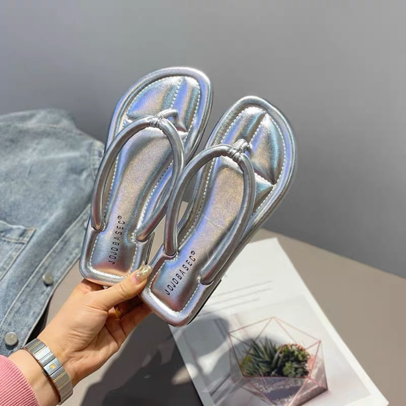 Dép kẹp trơn đi biển full box