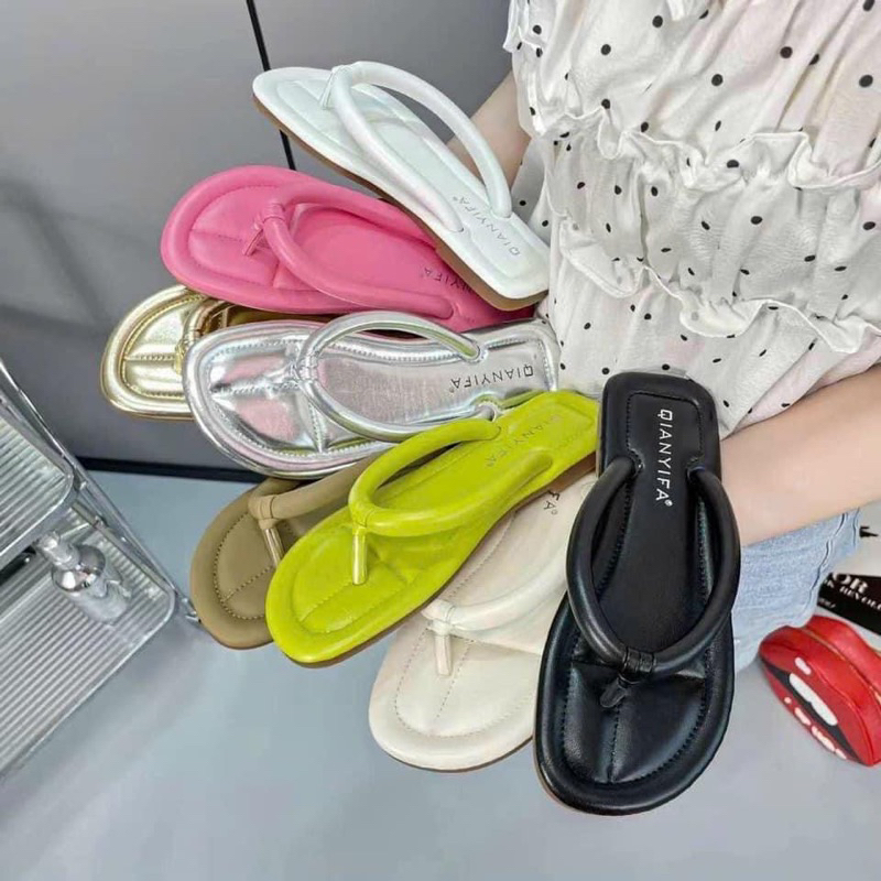 Dép kẹp trơn đi biển full box