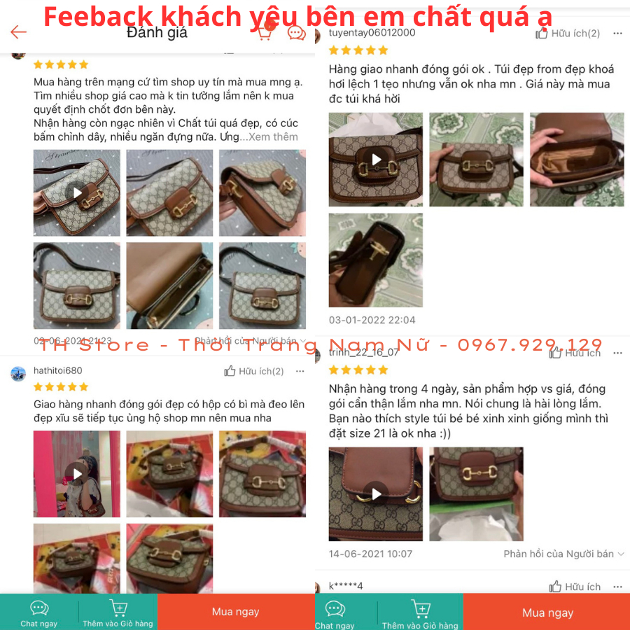 Túi xách nữ đeo chéo Gc hà hồ hàng full box , Túi đeo vai kẹp nách guci xịn phong cách thời trang hiện đại TH Store