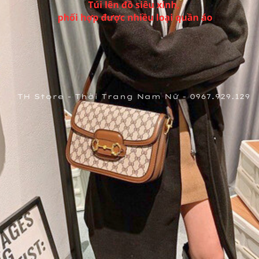 Túi xách nữ đeo chéo Gc hà hồ hàng full box , Túi đeo vai kẹp nách guci xịn phong cách thời trang hiện đại TH Store