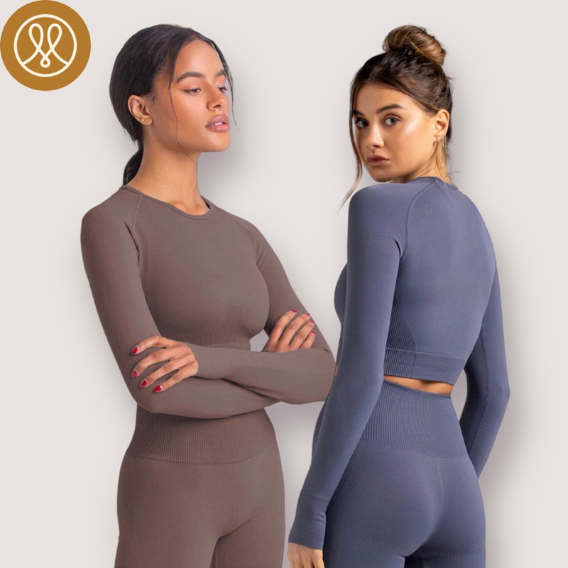 Áo tập gym yoga thể thao dài tay MEFIT Isa top