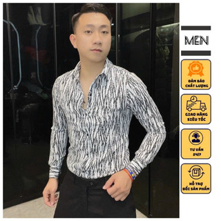 Áo sơ mi nam dài tay chất lụa cao cấp