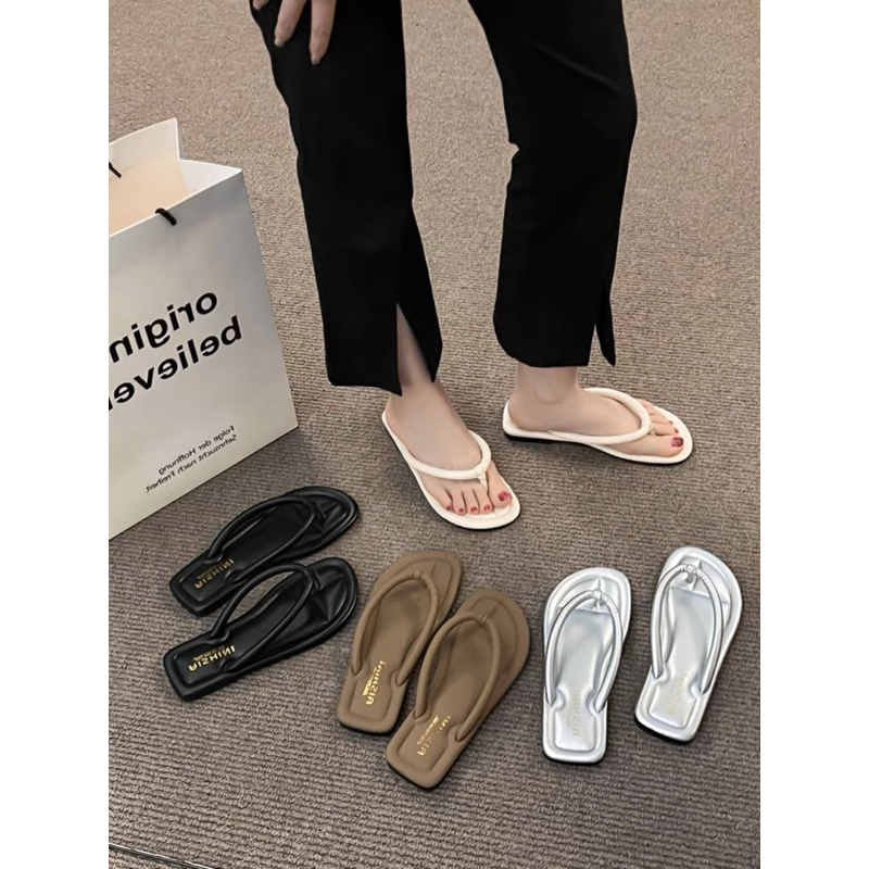 Dép kẹp trơn đi biển full box