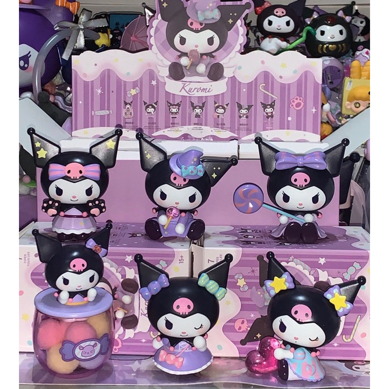 Gacha blindbox mô hình nhân phẩm Kuromi cho kẹo hay bị ghẹo