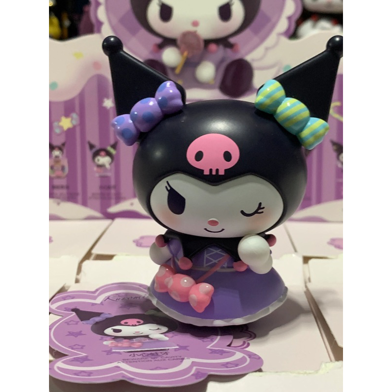 Gacha blindbox mô hình nhân phẩm Kuromi cho kẹo hay bị ghẹo