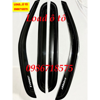 vè Che Mưa Đen Xe Ford Everest 2008-2017 Form Cũ Mẫu Vè Đen Cao Cấp, Bộ 04 Thanh Vè, Có Sẵn Keo Dán 3M
