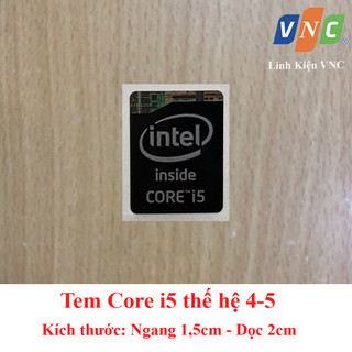 Tem máy tính core i5 thế hệ 4-5 màu đen