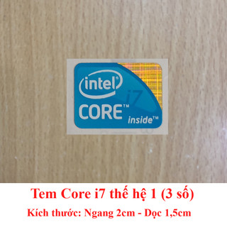 Tem core i7 thế hệ 1 - màu xanh