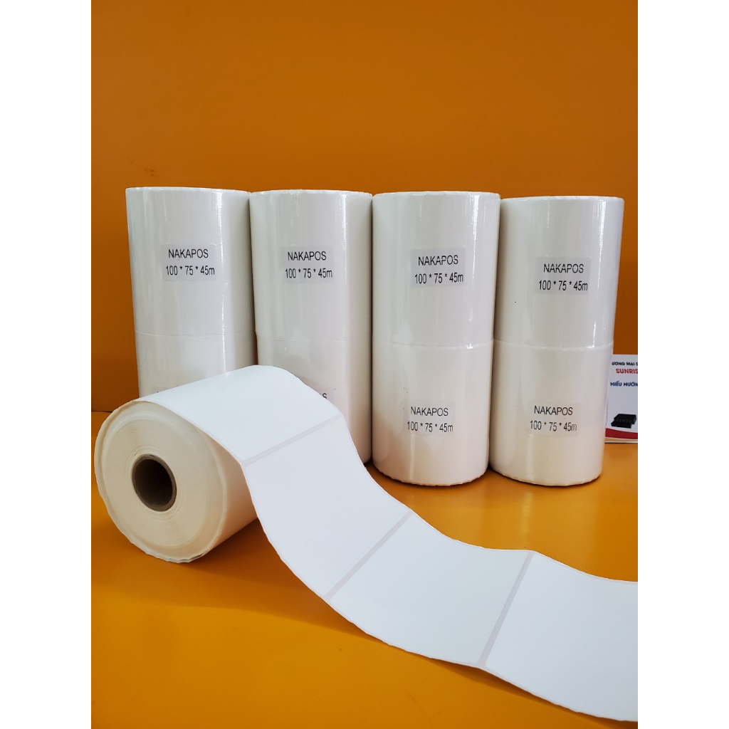 Giấy in đơn bưu điện 100x75mm có lớp dán in đơn Vietell tem nhiệt 100x75 in vận đơn Vietnam Post