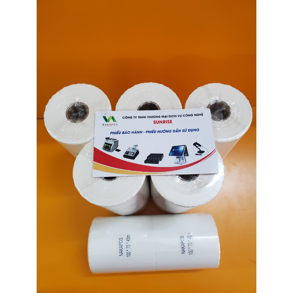 Giấy in đơn bưu điện 100x75mm có lớp dán in đơn Vietell tem nhiệt 100x75 in vận đơn Vietnam Post