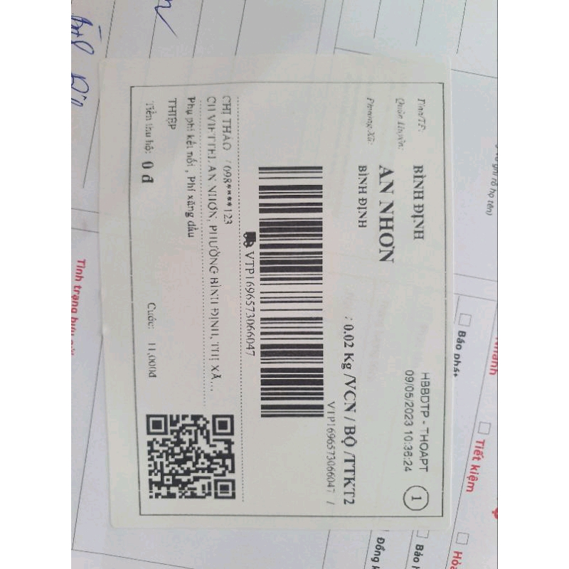 Giấy in đơn bưu điện 100x75mm có lớp dán in đơn Vietell tem nhiệt 100x75 in vận đơn Vietnam Post