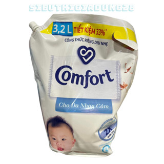 Nước Xả Vải Cho Em Bé Loại Túi Trắng Comfort Dành Cho Da Nhạy Cảm TÚI LỚN 3,2L