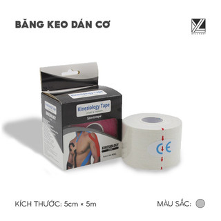 Băng keo dán cơ thể thao hỗ trợ cơ bắp giảm đau khi vận động phù hợp chơi bóng rổ, pickleball