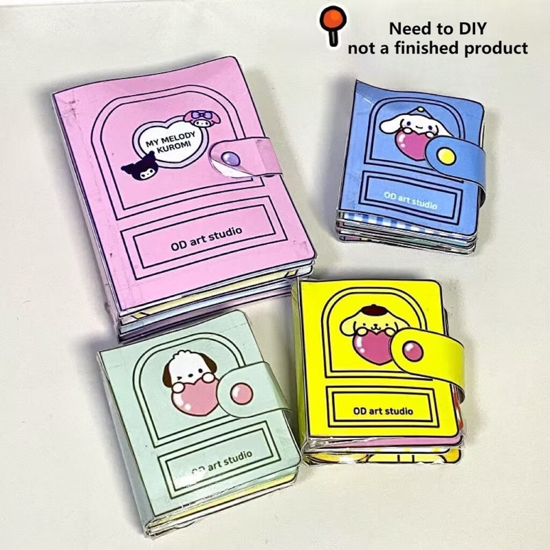 Bộ Tranh Cắt Dán Đồ Chơi Tương Tác Thú Hoạt Hình Sarino/Spongebob/Shin/Pochacco