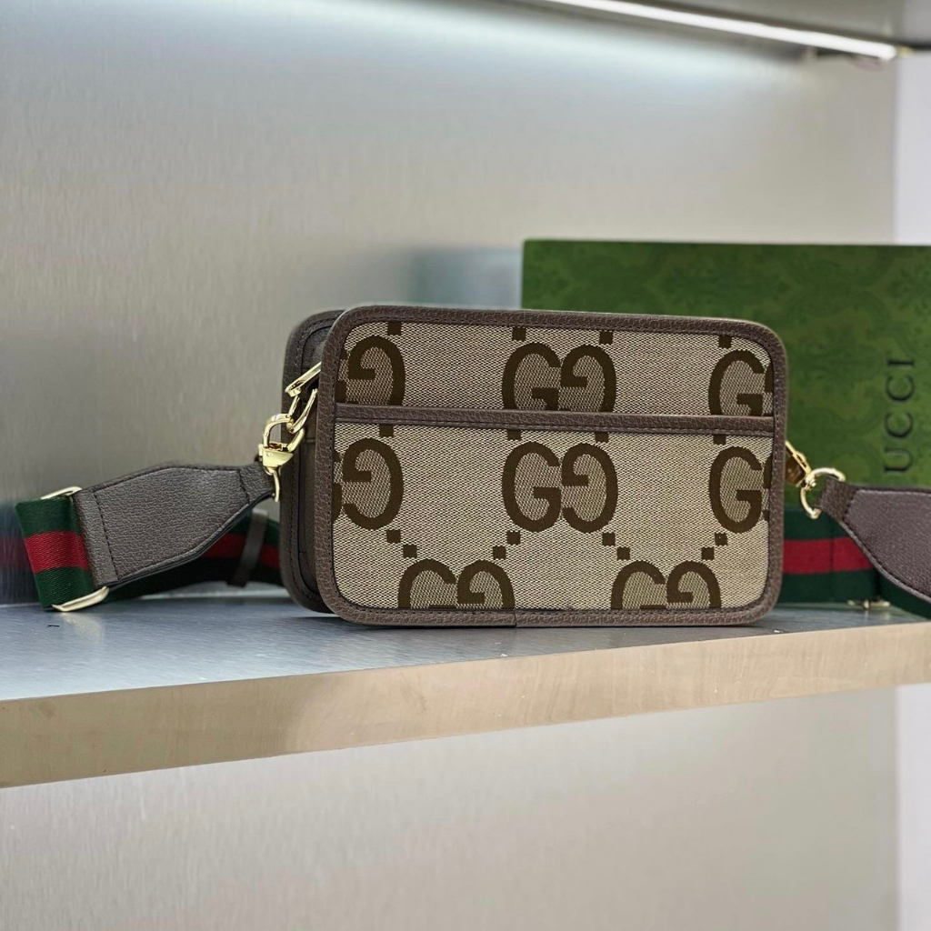 Túi đeo chéo Gucci họa tiết monogram logo to fullbox bill thẻ LA on web