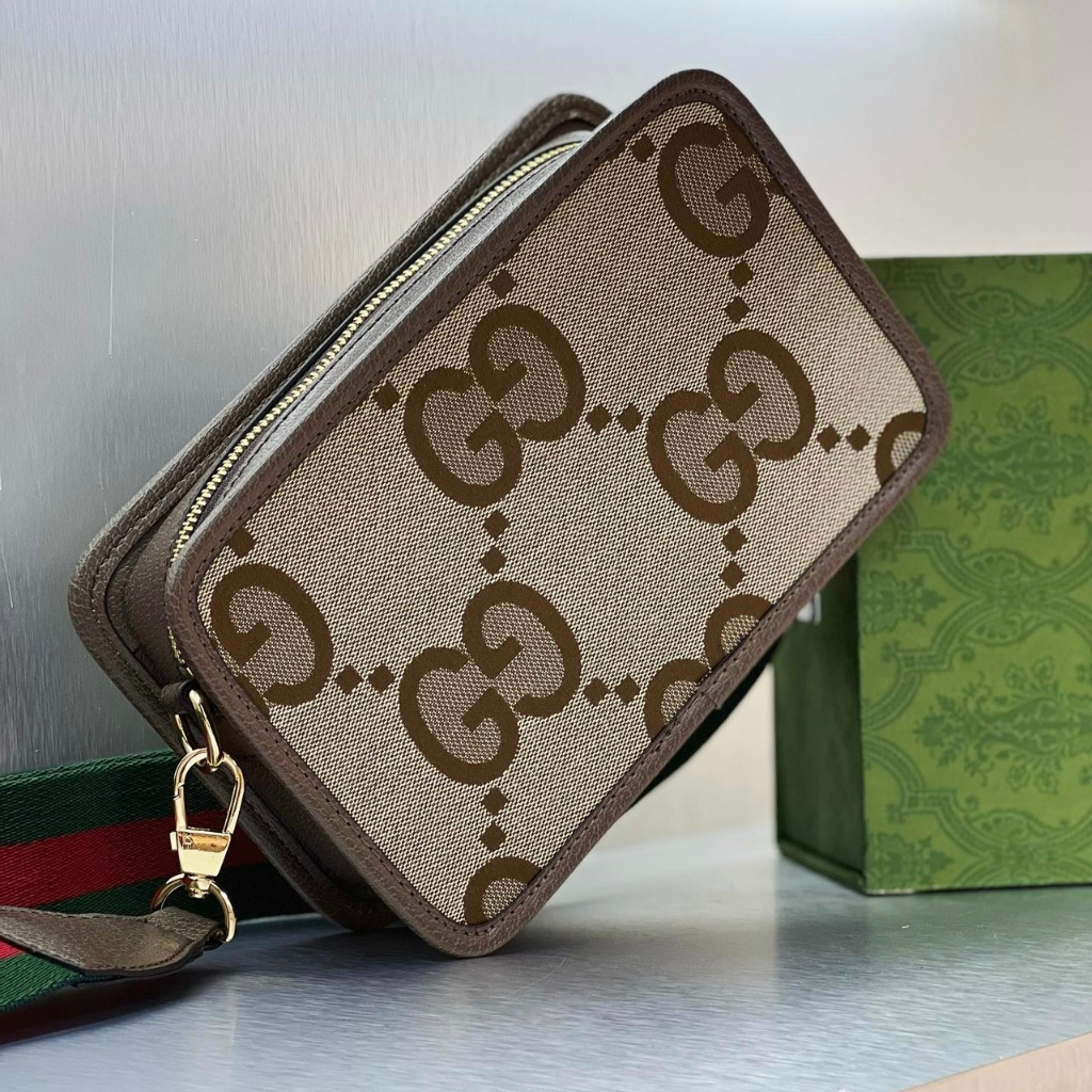 Túi đeo chéo Gucci họa tiết monogram logo to fullbox bill thẻ LA on web