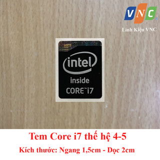 Tem core i7 thế hệ 4, tem core i7 thế hệ 5 tem máy tính laptop
