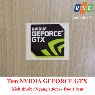 Tem nvidia geforce gtx - màu đen