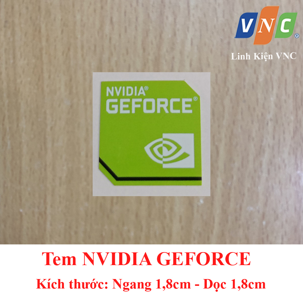 Tem NVIDIA GEFORCE - màu Xanh