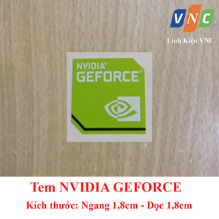 Tem nvidia geforce - màu xanh