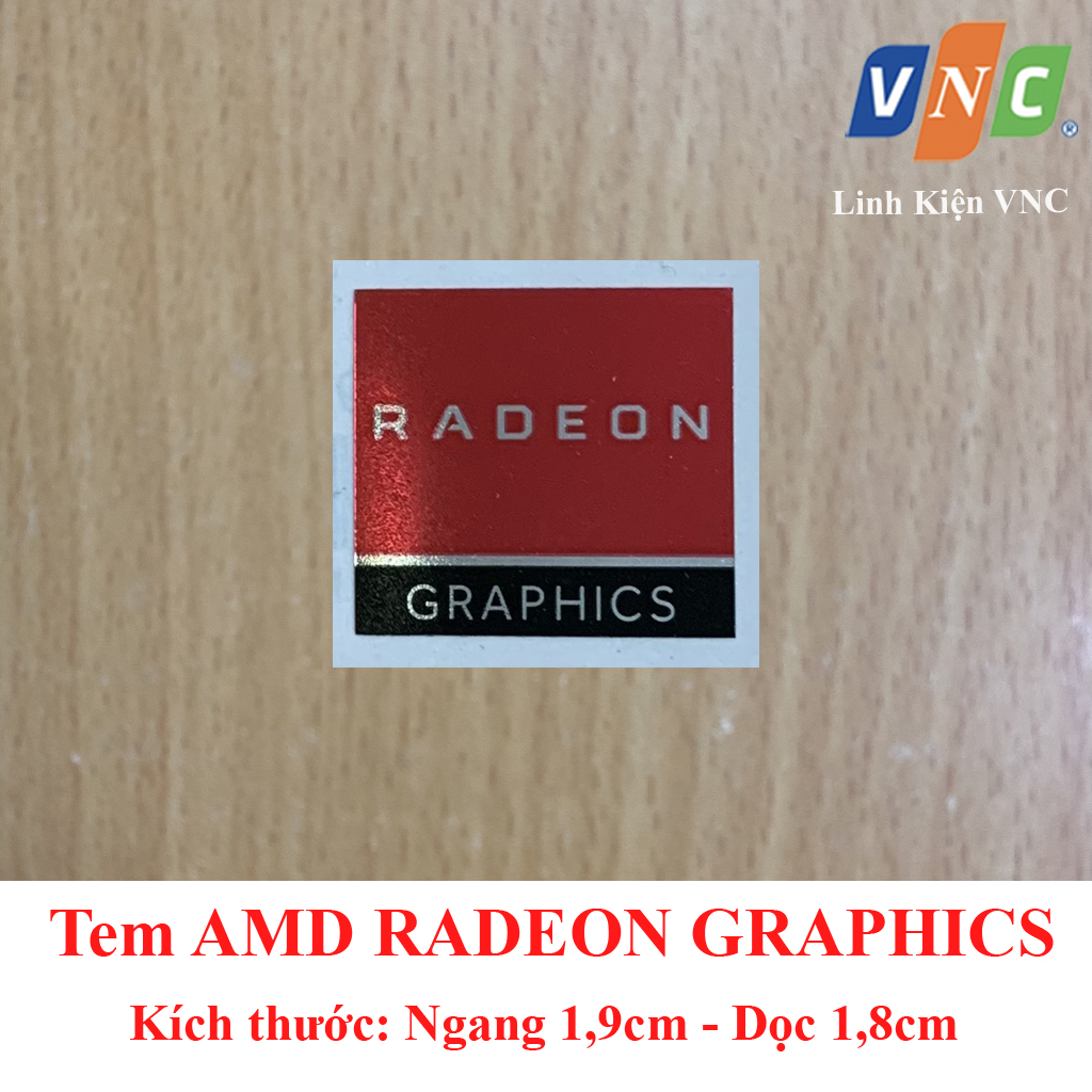 Tem máy tính AMD RADEON GRAPHICS - NEW - màu Đỏ