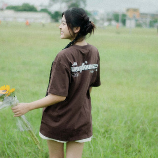 Áo thun oversize Nam/Nữ Section22 ( We made it for U ) - Nâu
