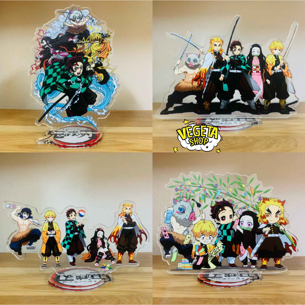 Mô Hình Tượng Standee Acrylic Mica 2 mặt Thanh Gươm Diệt Quỷ - Kimetsu No Yaiba - Shinobu Rengoku Muichiro Tokito Obanai