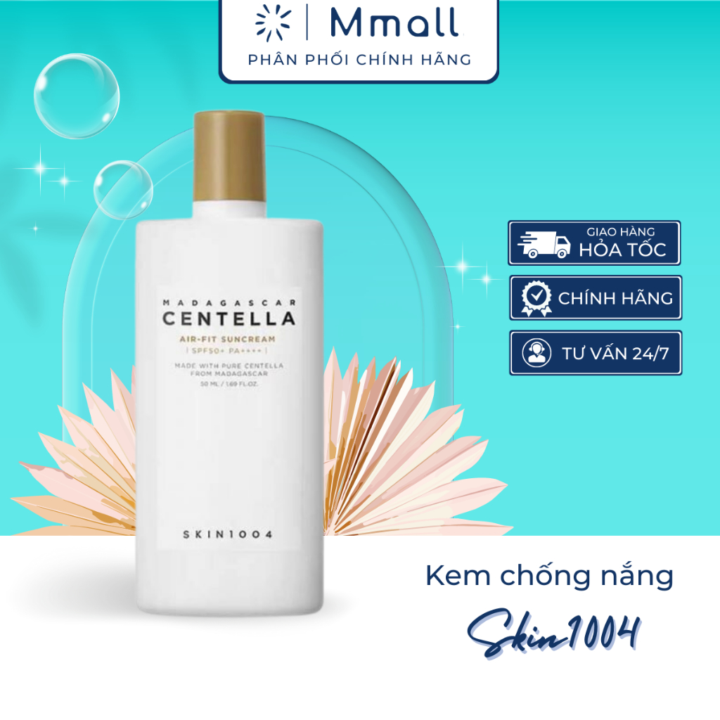 Kem chống nắng centella Skin1004 Madagascar Centella Air-Fit Sun cream Plus SPF50+ PA++++ chính hãng Hàn Quốc | Mmall_vn